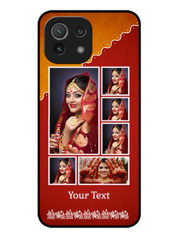 Custom Mi 11 Lite NE 5G Personalized Glass Phone Case  - Wedding Pic Upload Design