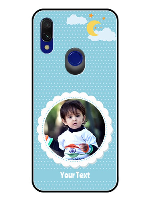 Custom Redmi 7 Personalised Glass Phone Case  - Violet Pattern Design