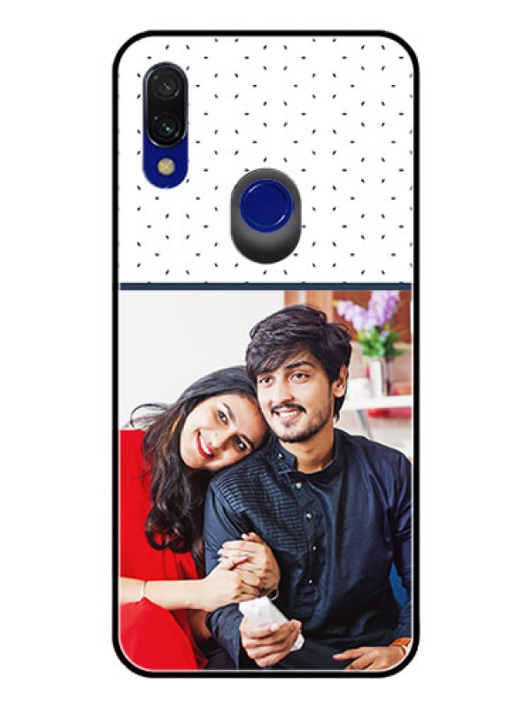 Custom Redmi 7 Personalized Glass Phone Case  - Premium Dot Design