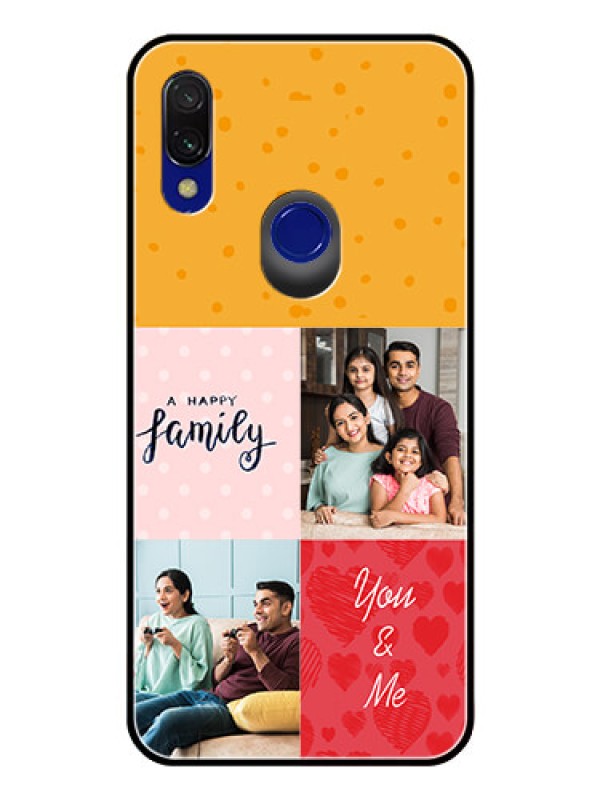 Custom Redmi 7 Personalized Glass Phone Case  - Images with Quotes Design