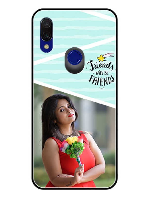 Custom Redmi 7 Custom Glass Phone Case  - Friends Picture Icon Design