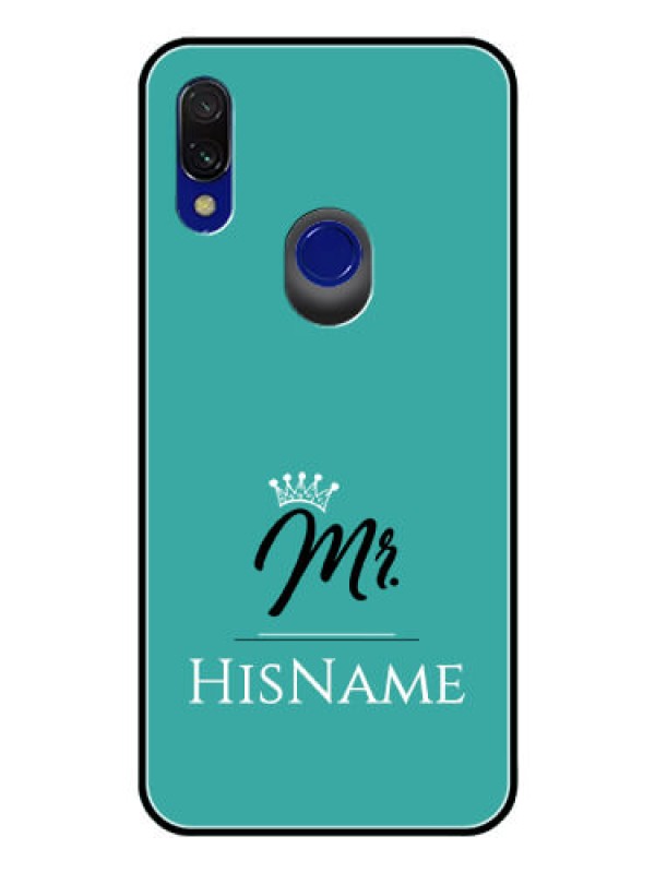 Custom Redmi 7 Custom Glass Phone Case Mr with Name