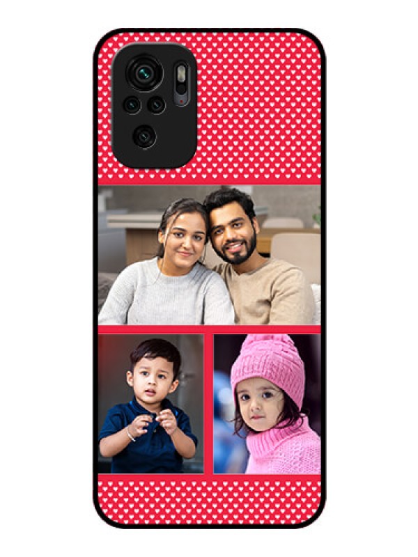 Custom Redmi Note 10 Personalized Glass Phone Case - Bulk Pic Upload Design