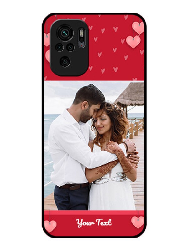 Custom Redmi Note 10 Custom Glass Phone Case - Valentines Day Design