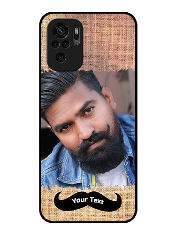 Custom Redmi Note 10 Personalized Glass Phone Case - with Texture Design