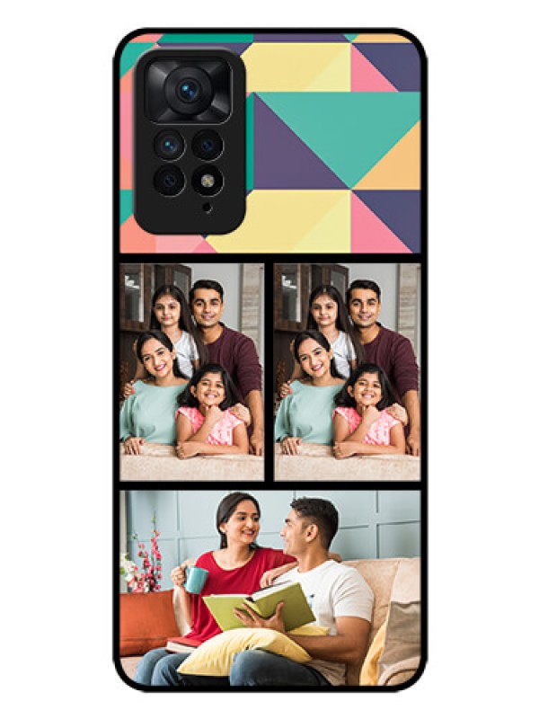 Custom Redmi Note 11 Pro Plus 5G Custom Glass Phone Case - Bulk Pic Upload Design
