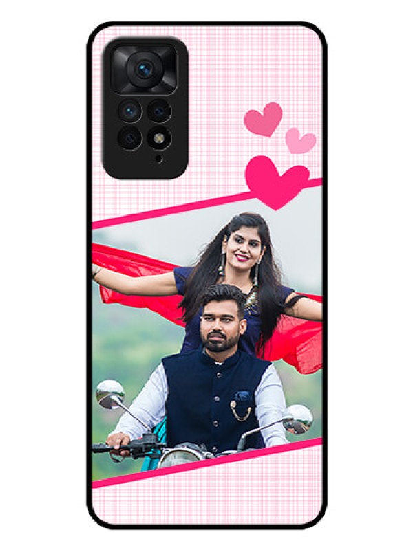 Custom Redmi Note 11 Pro Plus 5G Custom Glass Phone Case - Love Shape Heart Design