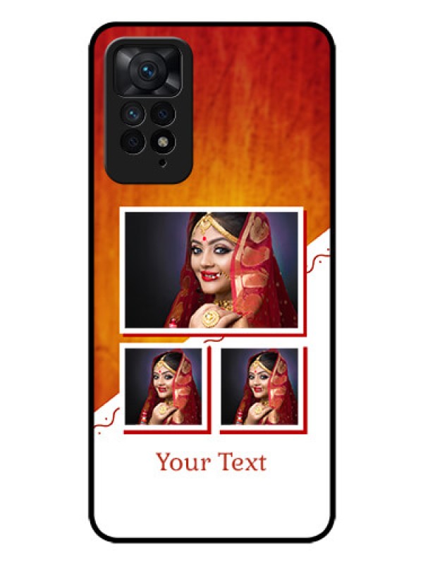 Custom Redmi Note 11 Pro Plus 5G Custom Glass Phone Case - Wedding Memories Design