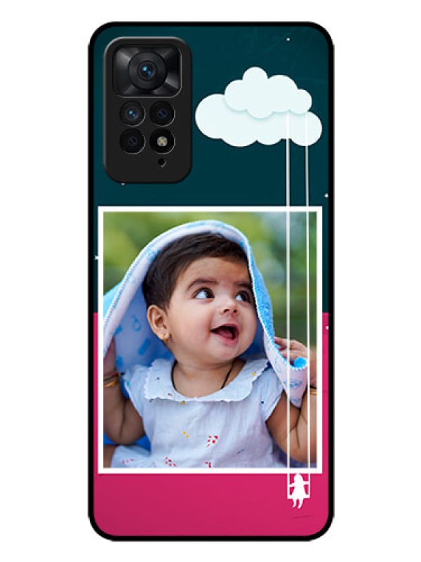 Custom Redmi Note 11 Pro Plus 5G Custom Glass Phone Case - Cute Girl with Cloud Design
