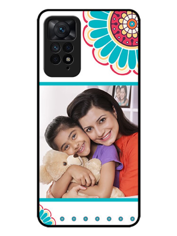 Custom Redmi Note 11 Pro Plus 5G Custom Glass Phone Case - Flower Design