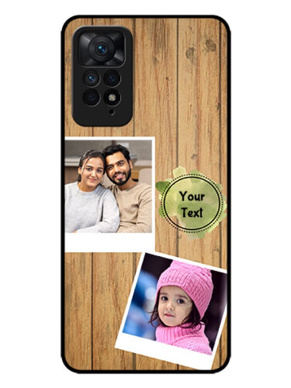 Custom Redmi Note 11 Pro Plus 5G Custom Glass Phone Case - Wooden Texture Design