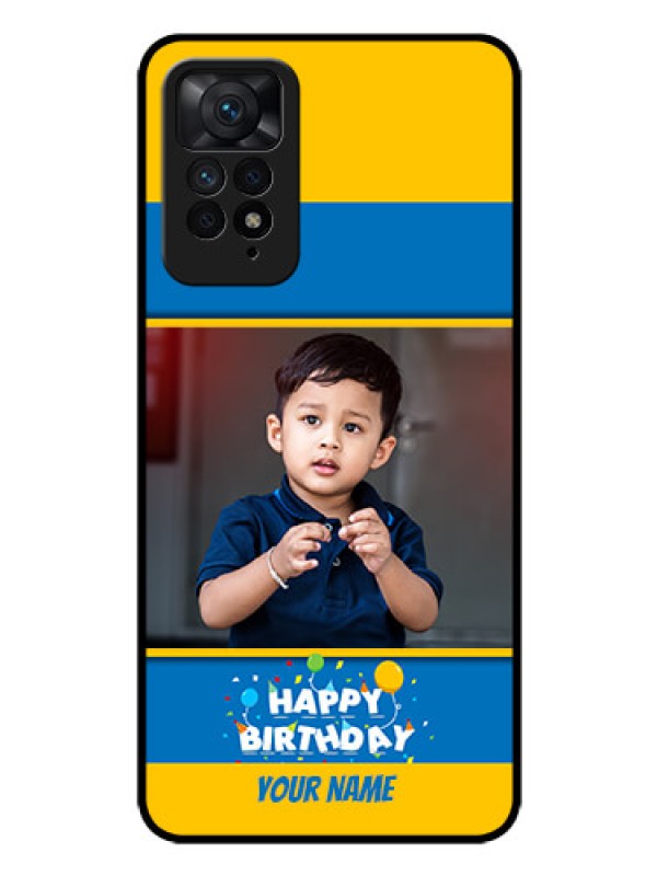 Custom Redmi Note 11 Pro Plus 5G Custom Glass Mobile Case - Birthday Wishes Design