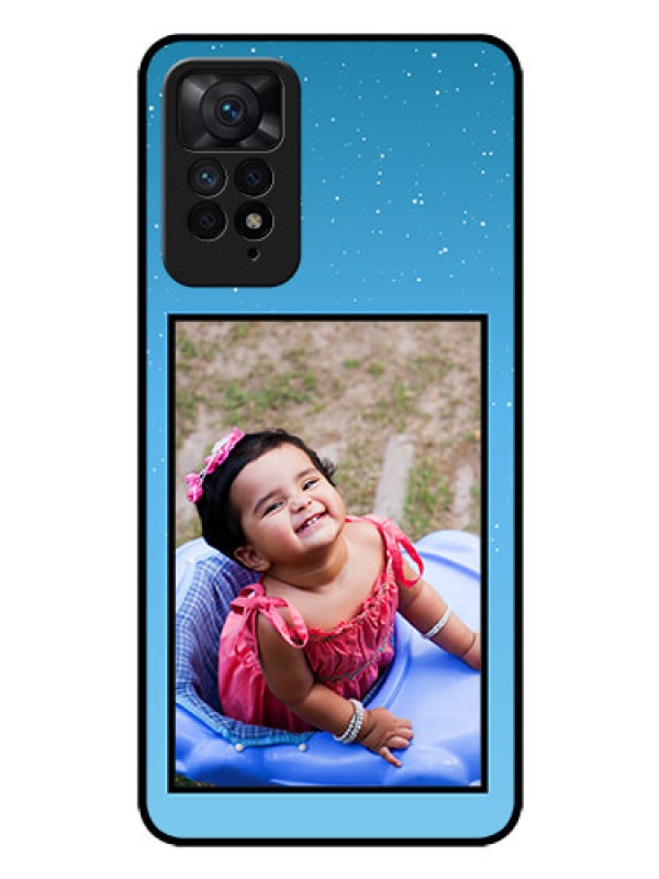 Custom Redmi Note 11 Pro Plus 5G Custom Glass Mobile Case - Wave Pattern Colorful Design