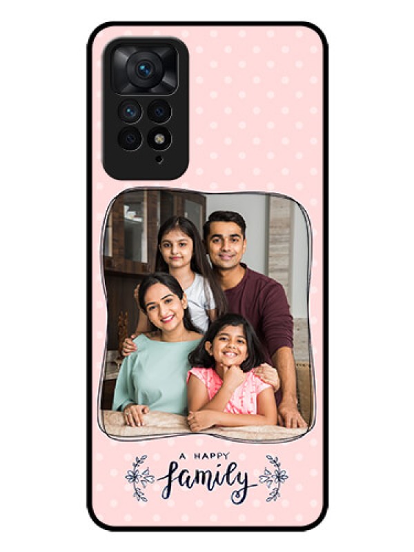 Custom Redmi Note 11 Pro Plus 5G Custom Glass Phone Case - Family with Dots Design