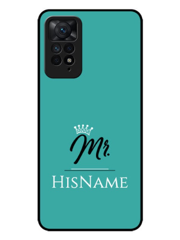 Custom Redmi Note 11 Pro Plus 5G Custom Glass Phone Case Mr with Name