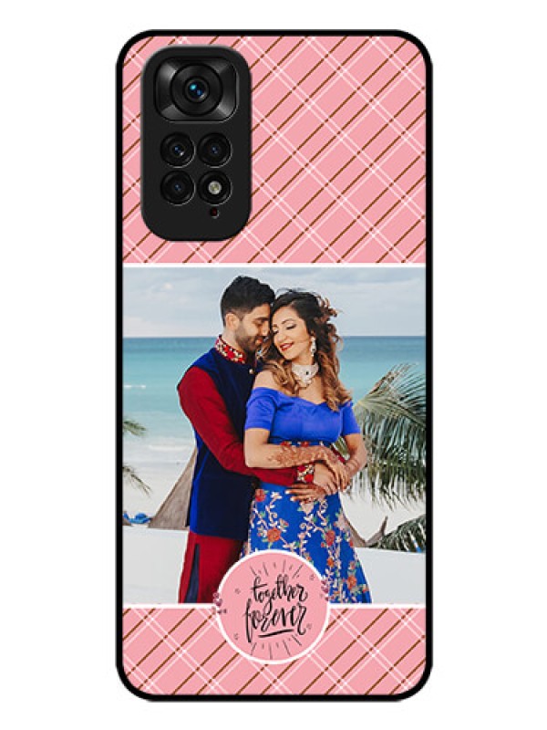 Custom Redmi Note 11s Personalized Glass Phone Case - Together Forever Design