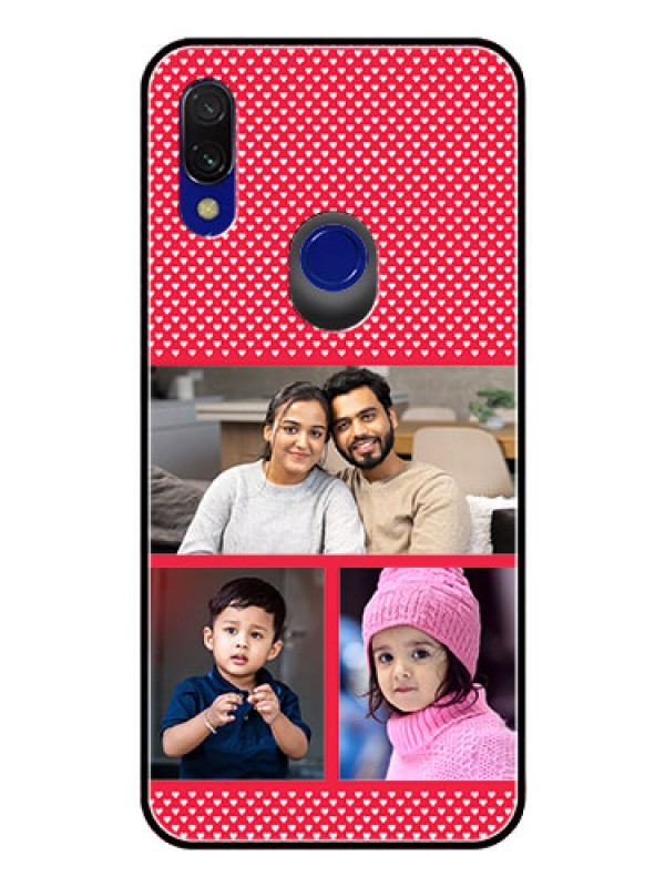 Custom Redmi Y3 Personalized Glass Phone Case  - Bulk Pic Upload Design