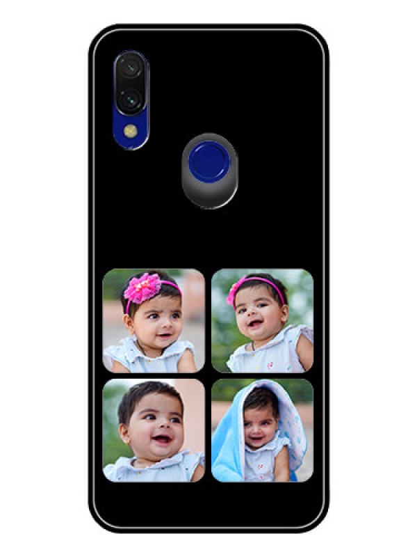 Custom Redmi Y3 Photo Printing on Glass Case  - Multiple Pictures Design