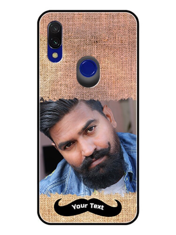 Custom Redmi Y3 Personalized Glass Phone Case  - with Texture Design
