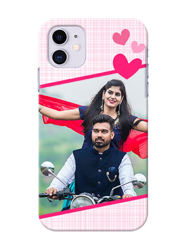 Custom Iphone 11 Personalised Phone Cases: Love Shape Heart Design