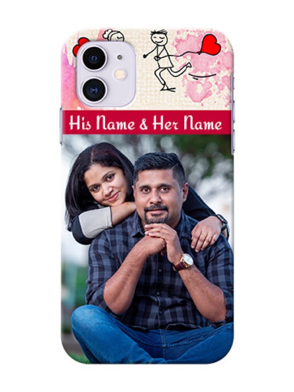 Custom Iphone 11 phone back covers: You and Me Case Design