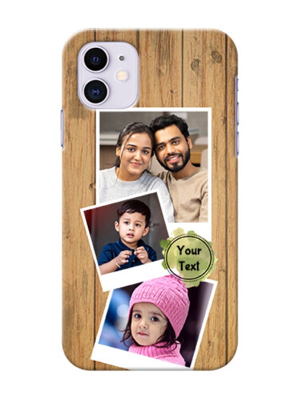 Custom Iphone 11 Custom Mobile Phone Covers: Wooden Texture Design
