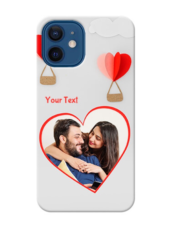 Custom iPhone 12 Phone Covers: Parachute Love Design