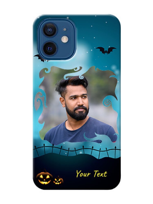 Custom iPhone 12 Personalised Phone Cases: Halloween frame design