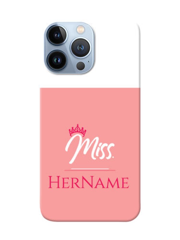 Custom iPhone 13 Pro Max Custom Mobile Cover for Miss with Name