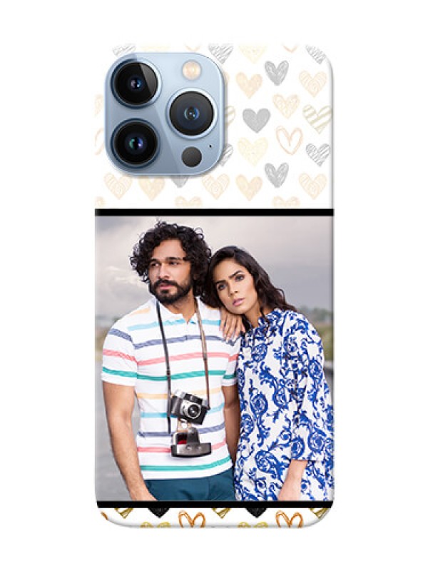 Custom iPhone 13 Pro Max Personalized Mobile Cases: Love Symbols Design