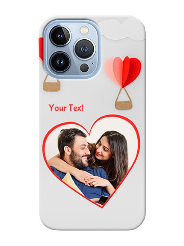 Custom iPhone 13 Pro Phone Covers: Parachute Love Design