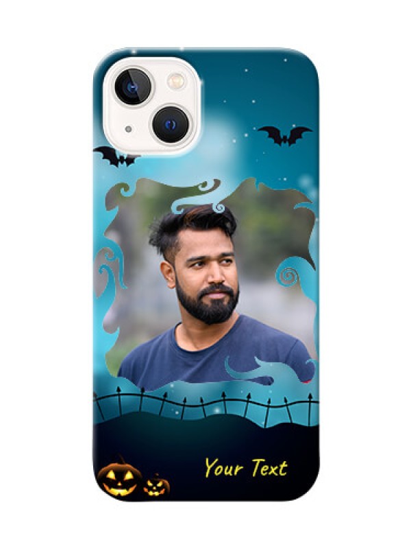Custom iPhone 14 Plus Personalised Phone Cases: Halloween frame design