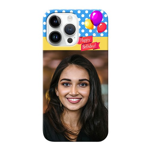 Buy iPhone 14 Pro Max custom mobile back covers Happy Birthday Design