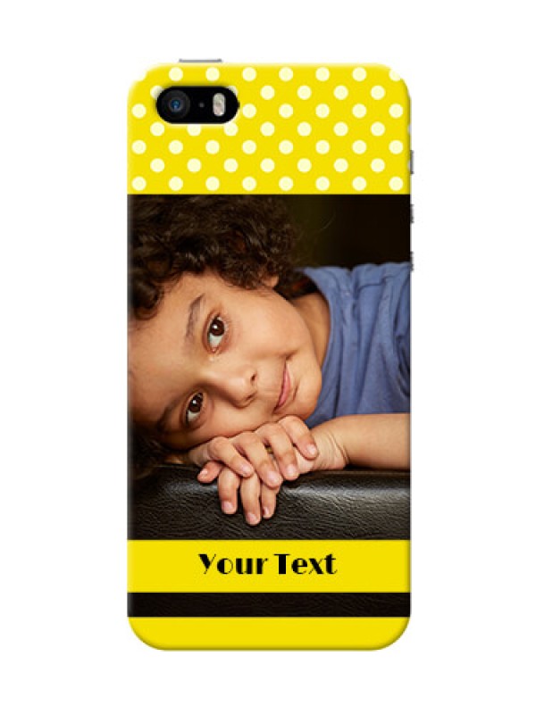 Custom iPhone 5s Custom Mobile Covers: Bright Yellow Case Design
