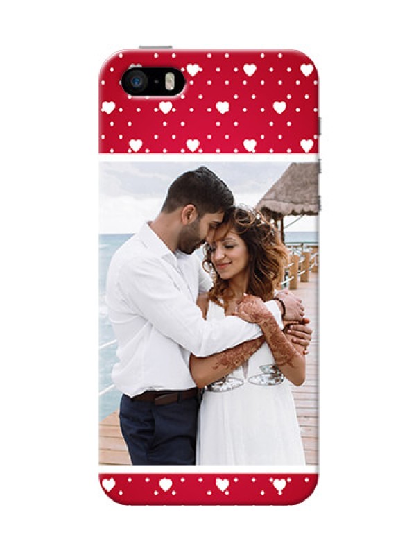 Custom iPhone 5s custom back covers: Hearts Mobile Case Design