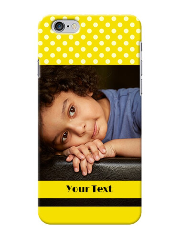 Custom iPhone 6 Plus Custom Mobile Covers: Bright Yellow Case Design