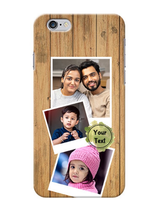 Custom iPhone 6 Custom Mobile Phone Covers: Wooden Texture Design