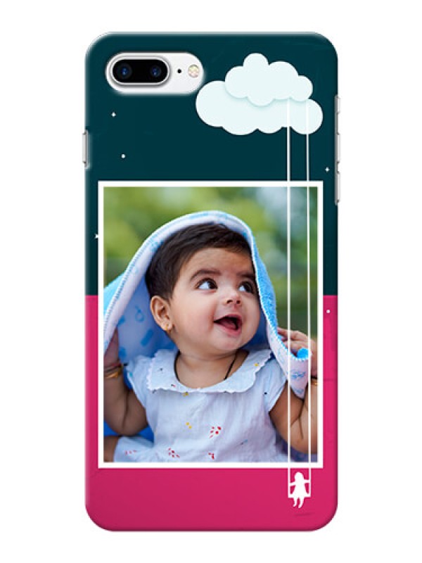 Custom iPhone 8 Plus custom phone covers: Cute Girl with Cloud Design