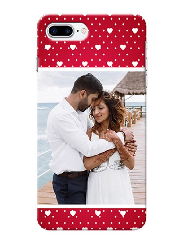 Custom iPhone 8 Plus custom back covers: Hearts Mobile Case Design