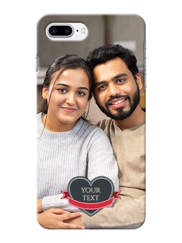 Custom iPhone 8 Plus mobile back covers online: Just Married Couple Design