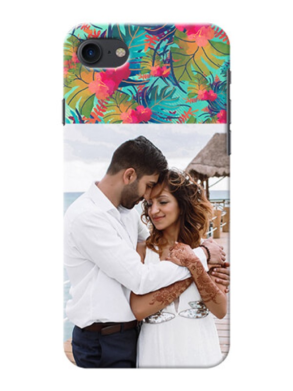 Custom iPhone 8 Personalized Phone Cases: Watercolor Floral Design