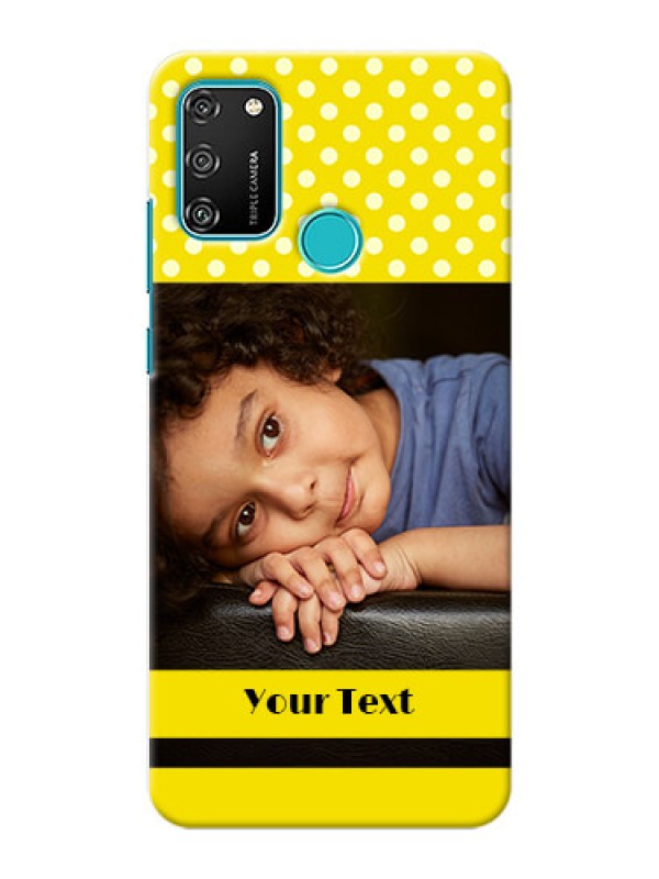 Custom Honor 9A Custom Mobile Covers: Bright Yellow Case Design