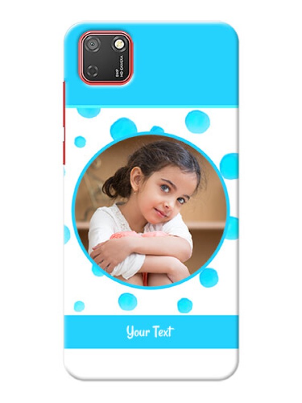 Custom Honor 9S Custom Phone Covers: Blue Bubbles Pattern Design