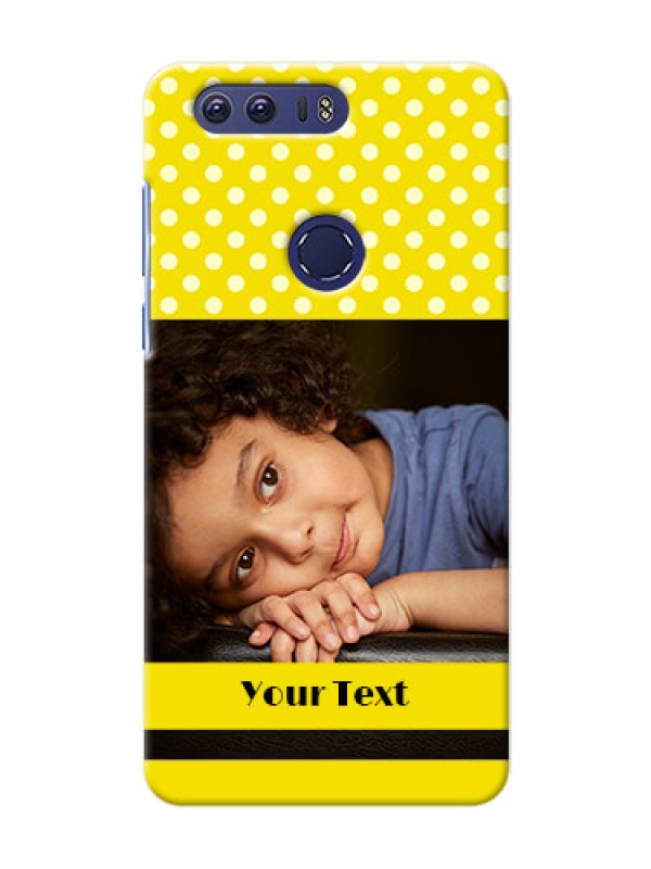 Custom Huawei Honor 8 Bright Yellow Mobile Case Design