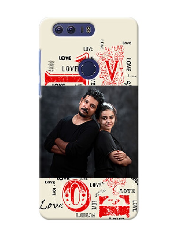 Custom Huawei Honor 8 Lovers Picture Upload Mobile Case Design