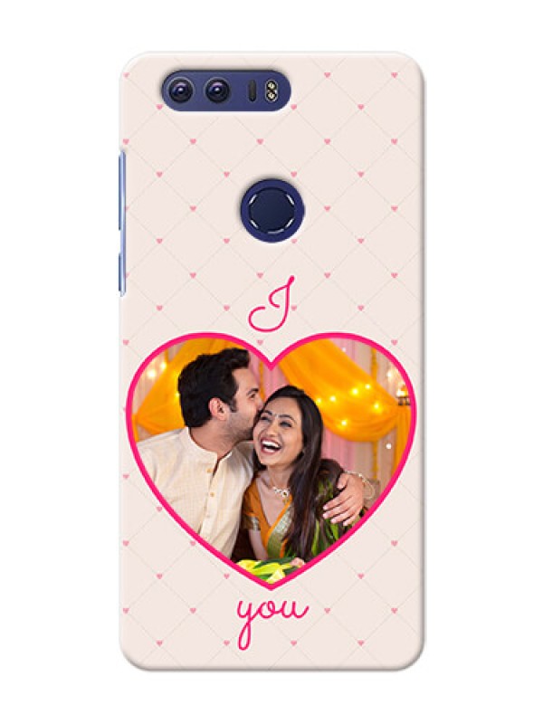 Custom Huawei Honor 8 Love Symbol Picture Upload Mobile Case Design