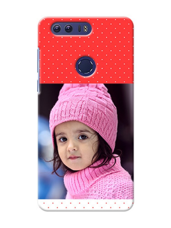 Custom Huawei Honor 8 Red Pattern Mobile Case Design
