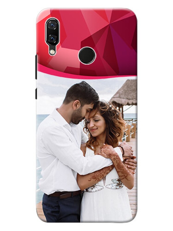 Custom Huawei Nova 3 Red Abstract Mobile Case Design