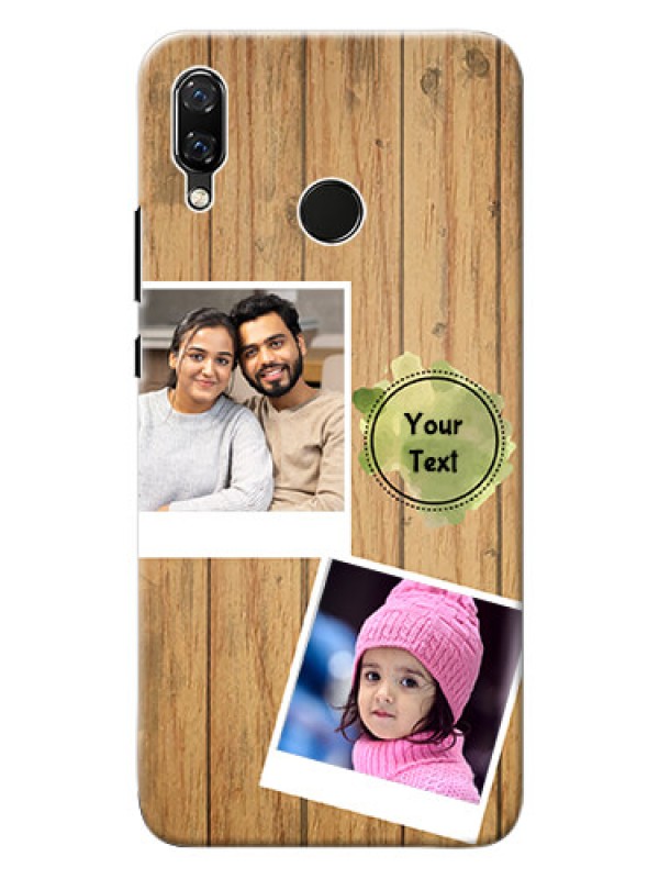Custom Huawei Nova 3 3 image holder with wooden texture  Design