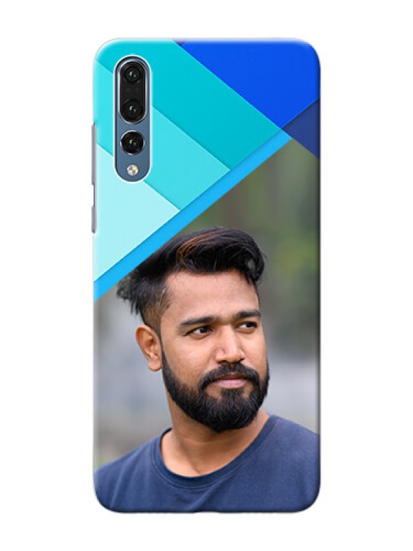 Custom Huawei P20 Pro Blue Abstract Mobile Cover Design